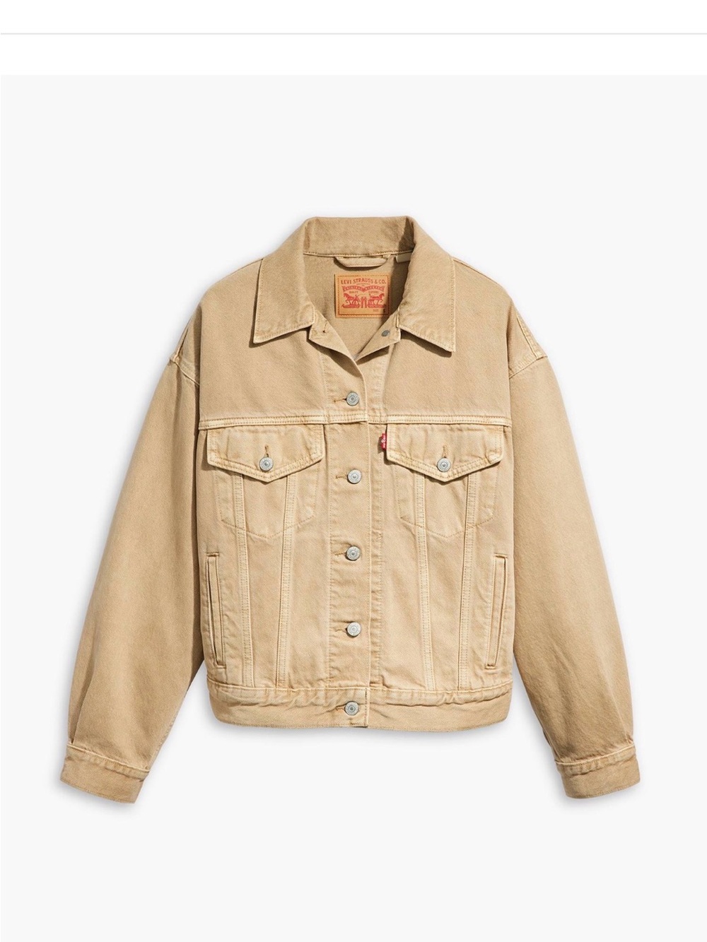 Levi's Beige Denim Trucker Jacket